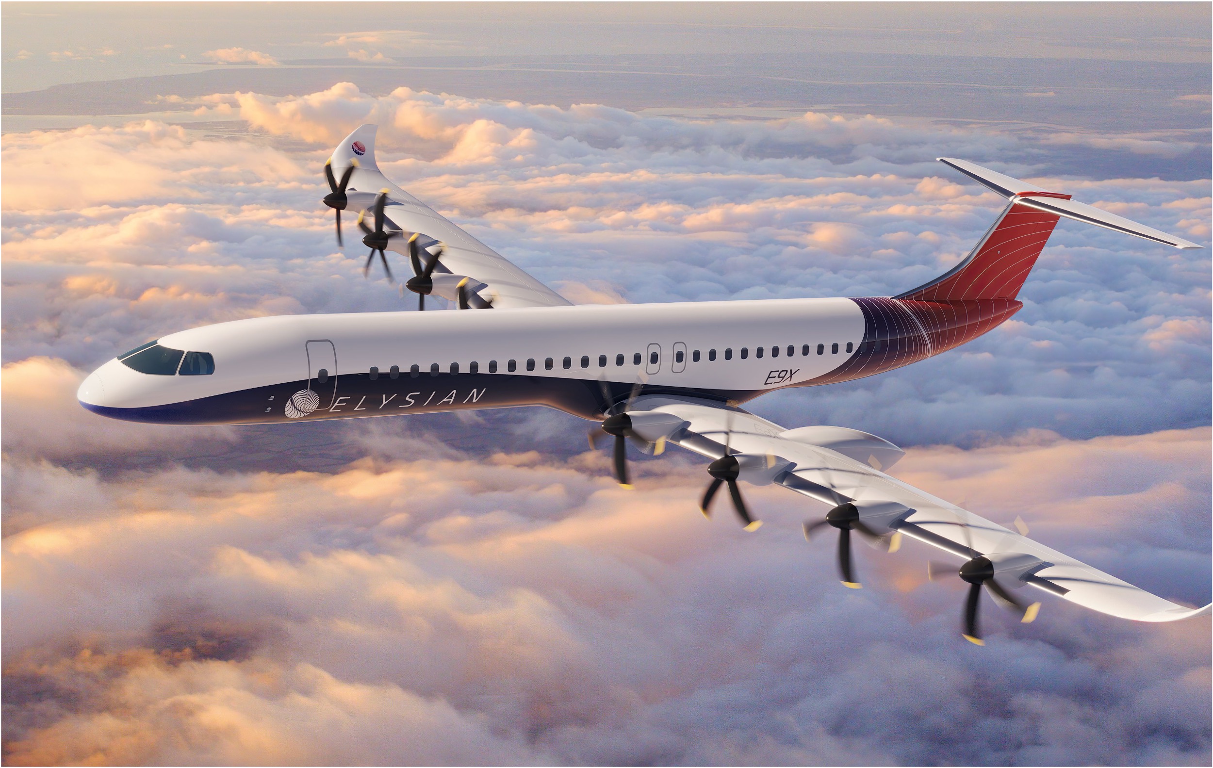 Elysian E9X 90-seat electric airliner